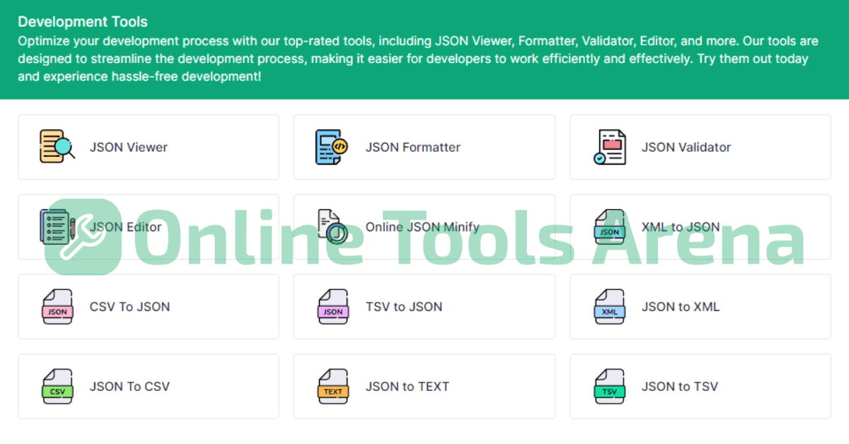 Online Tools Arena: Development Tools